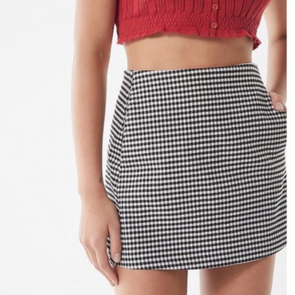 Urban Outfitters Gingham Mini Skirt